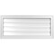 Ekena Millwork Vertical Surface Mount PVC Gable Vent: Functional, w/ 2"W x 1-1/2"P Brickmould Frame, 36"W x 16"H GVPVE36X1602SF - alternate 1